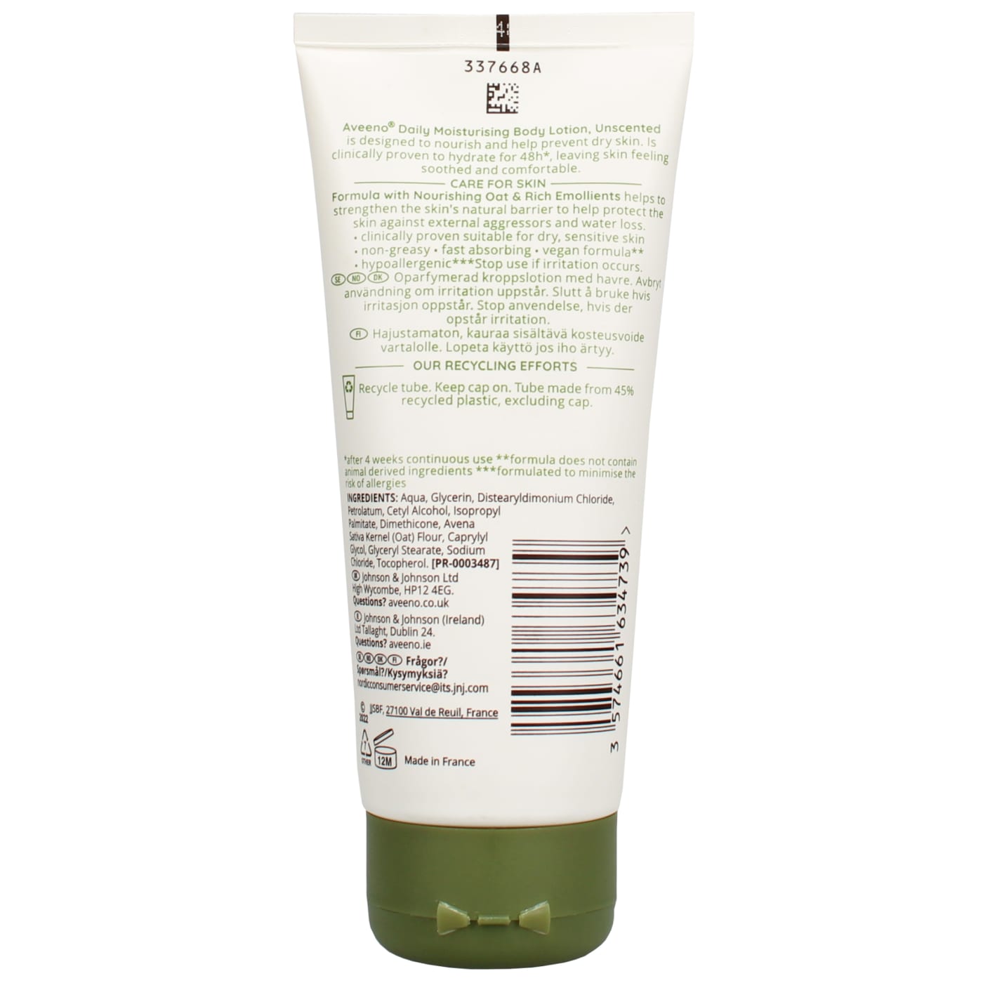 Aveeno Daily Moisturising 100ml Body Lotion Normal To Dry Skin