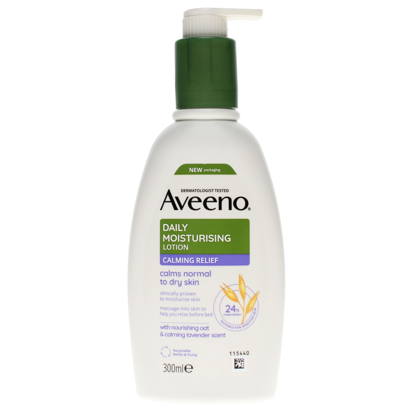 Aveeno Daily Moisturising 300ml Body Lotion Calming Relief Lavender