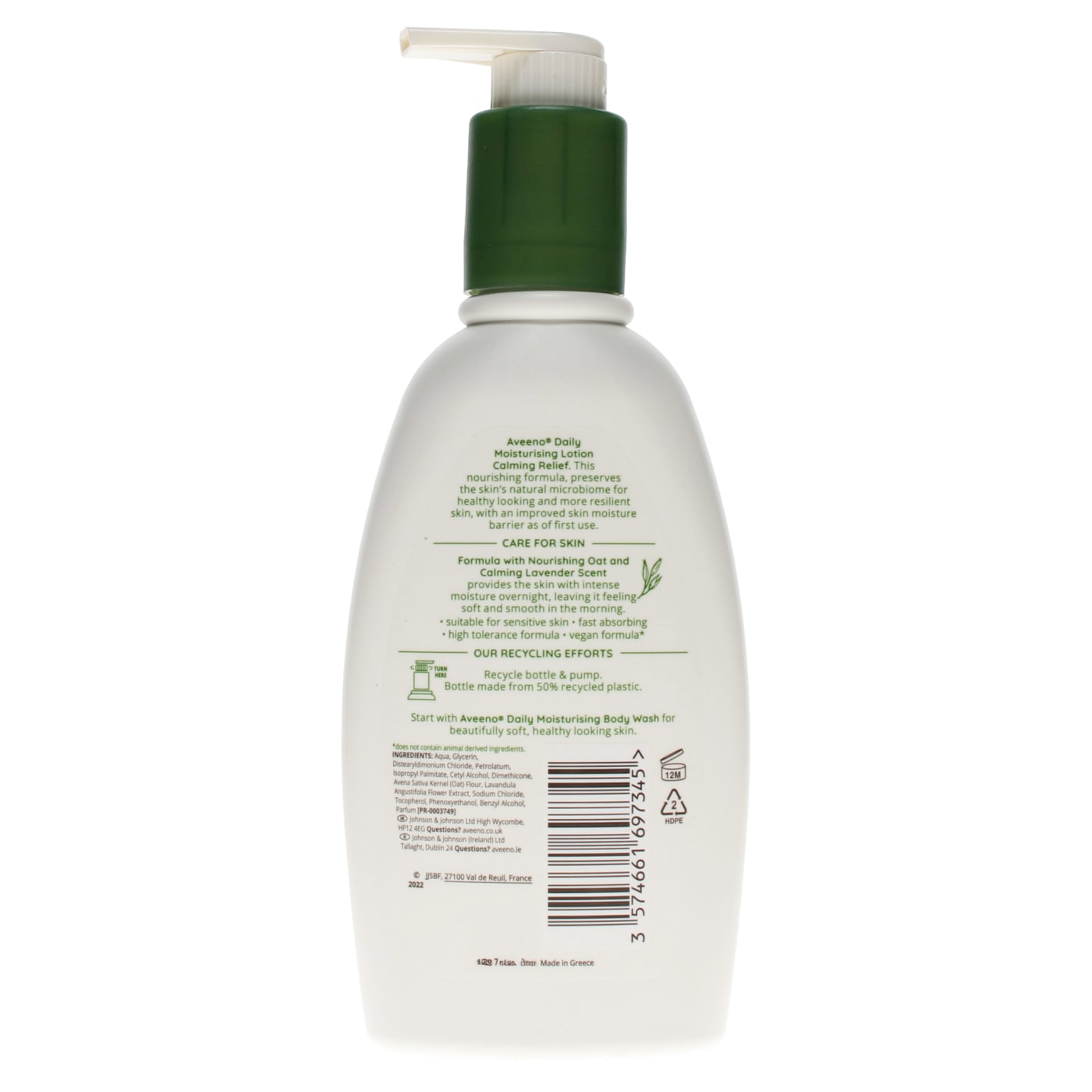 Aveeno Daily Moisturising 300ml Body Lotion Calming Relief Lavender