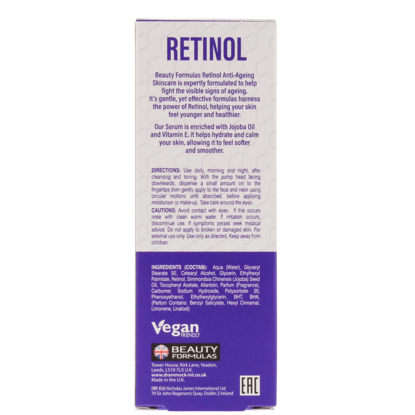 BEAUTY FORMULAS RETINOL 30ML SERUM