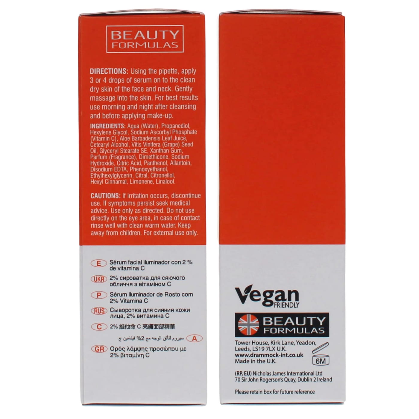Beauty Formulas Glowing Vitamin C 2% 30ml Glowing Serum