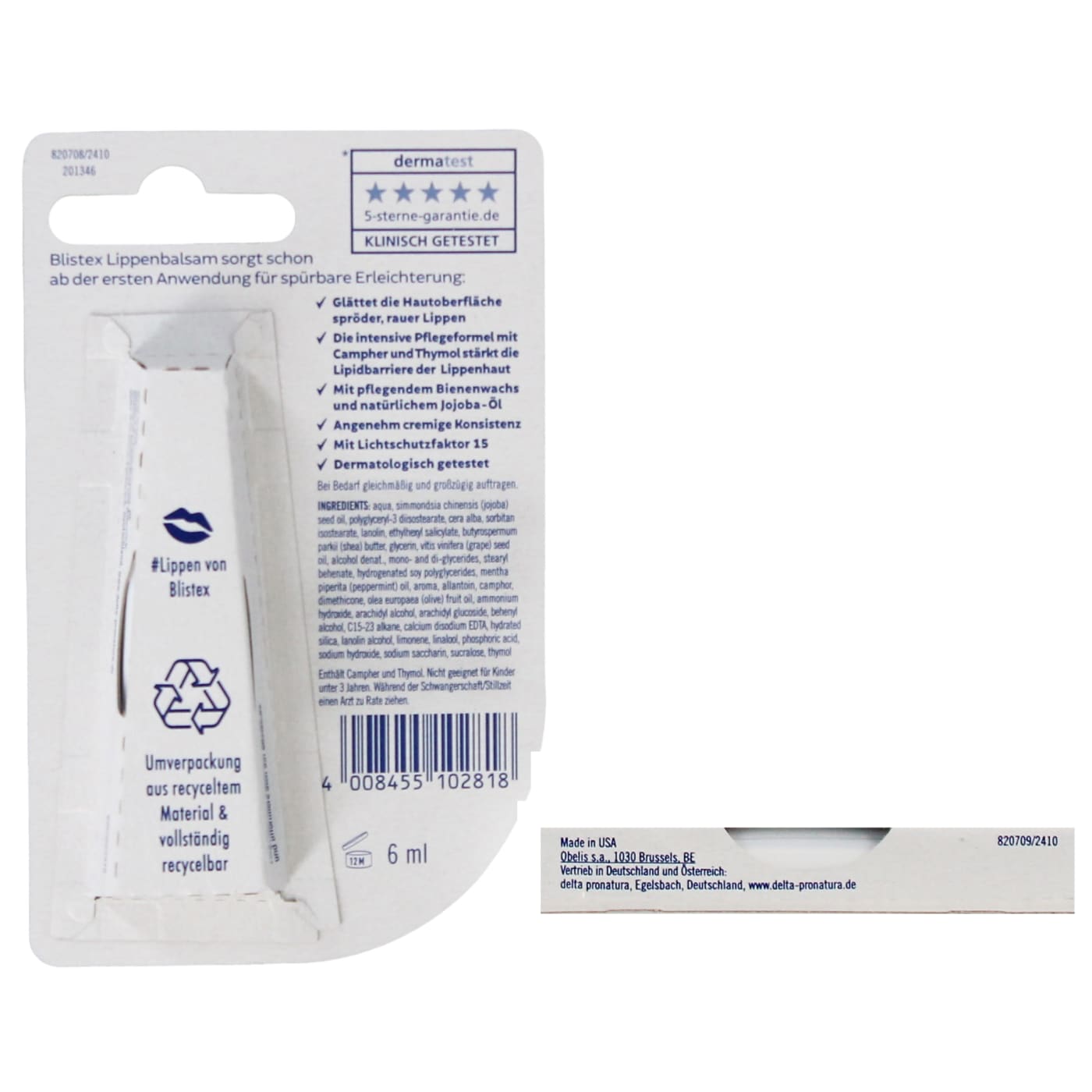 Blistex 6ml Lip Relief Cream (De)