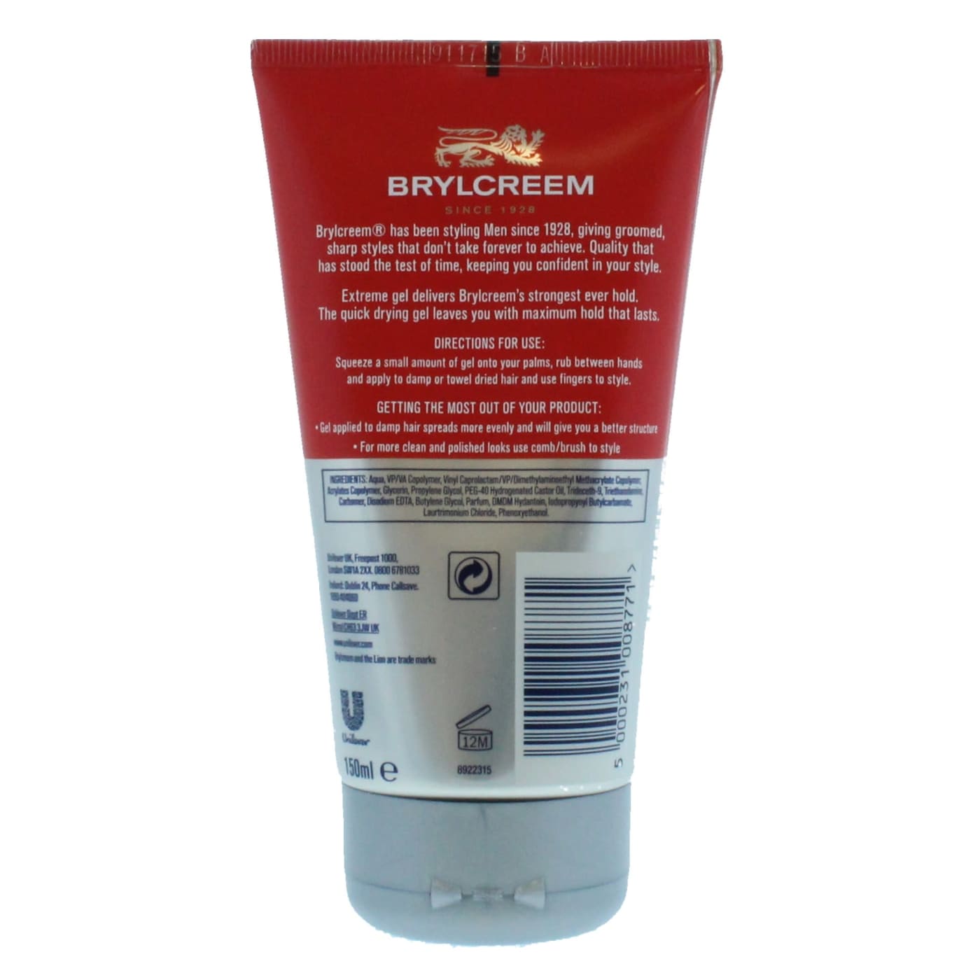 Brylcreem 150ml Styling Extreme Ultimate Hold Gel