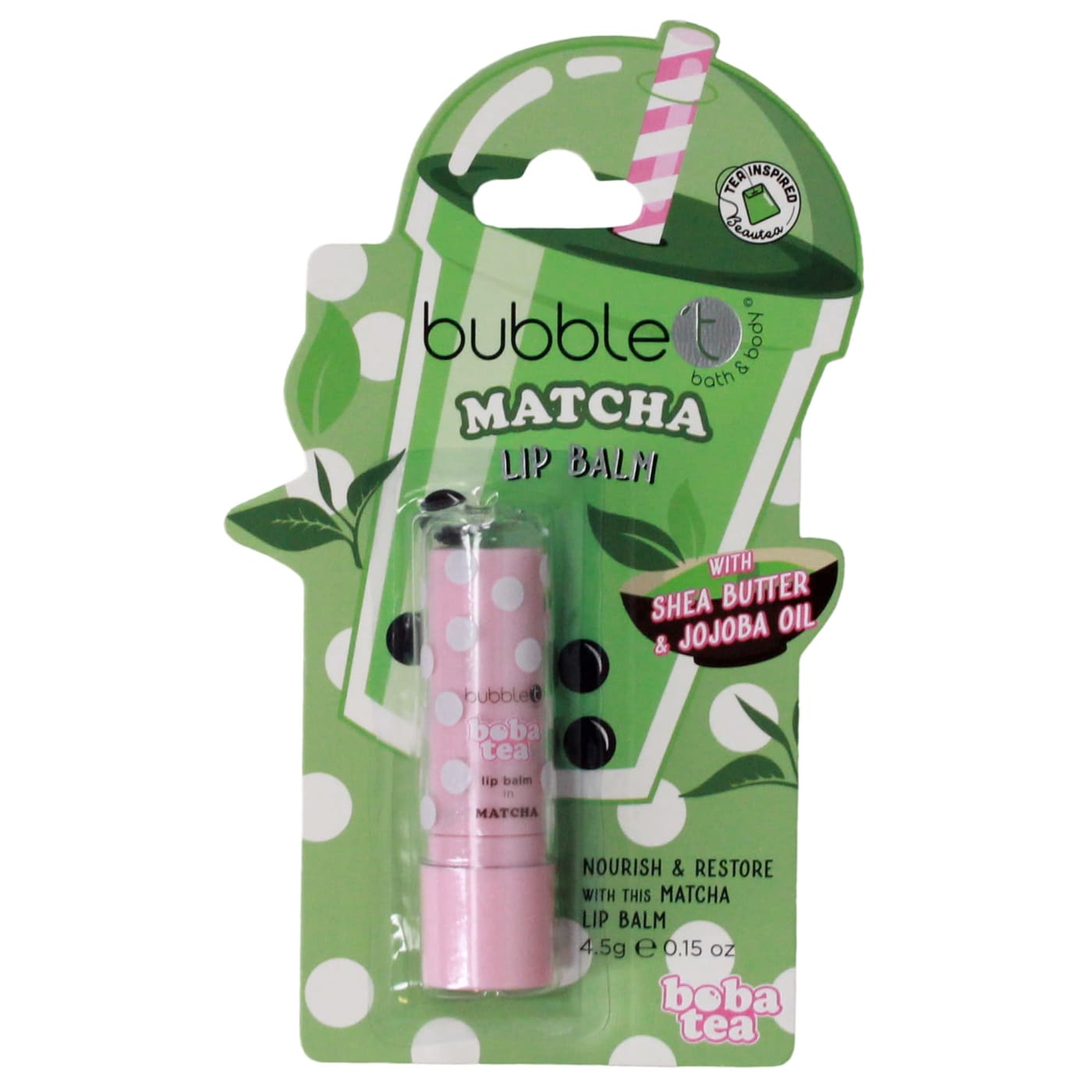 BUBBLE T 4.5G L/BALM MATCHA 06/27