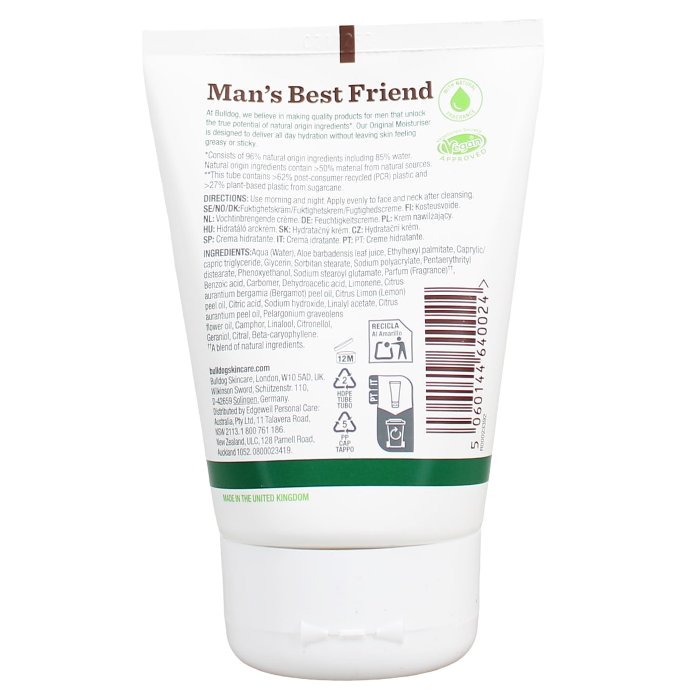 Bulldog 100ml Moisturiser Original