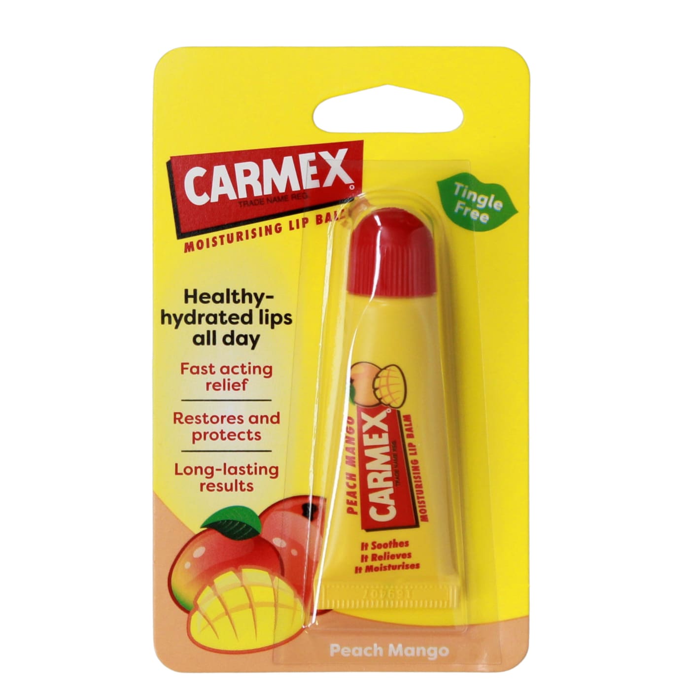 Carmex 10g Lip Balm Tube Peach And Mango