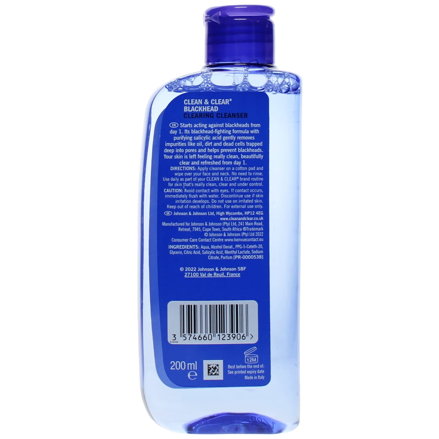 Clean & Clear 200ml Cleanser Blackhead Clearing