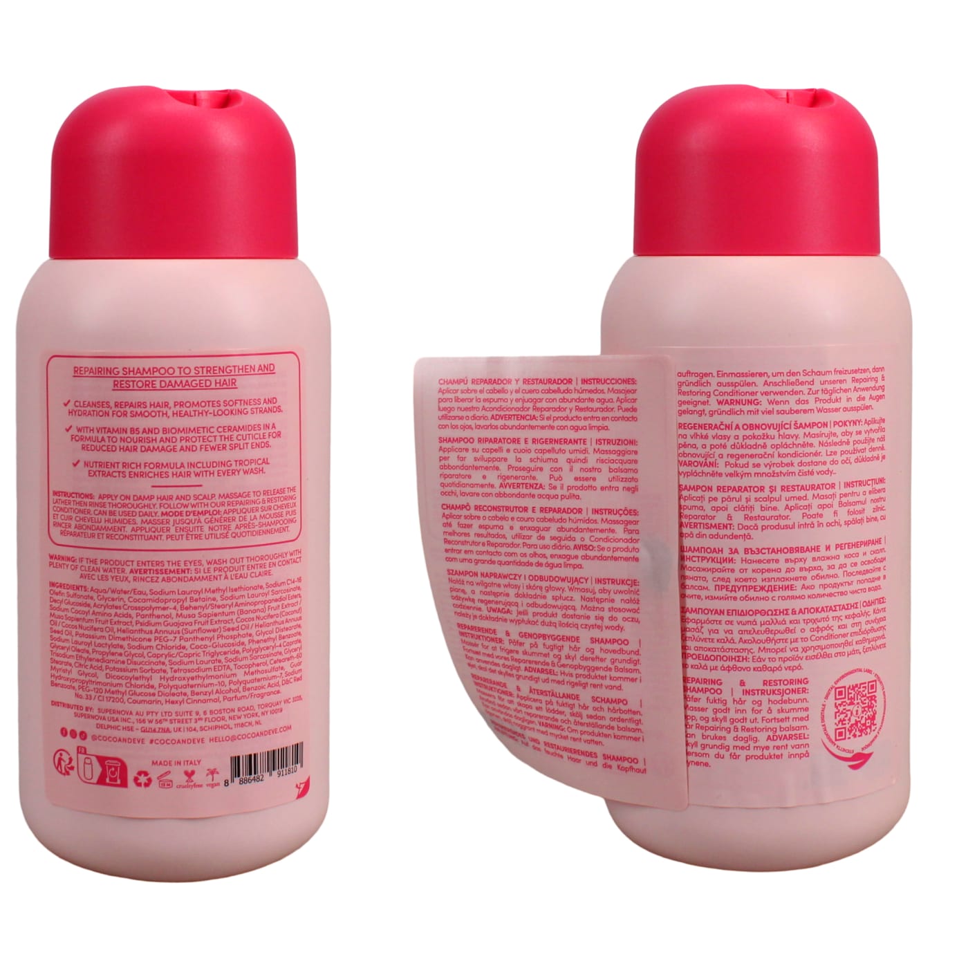 COCO & EVE SWEET REPAIR 280ML SHAMPOO REPAIRING & RESTORING 02/27 10/27