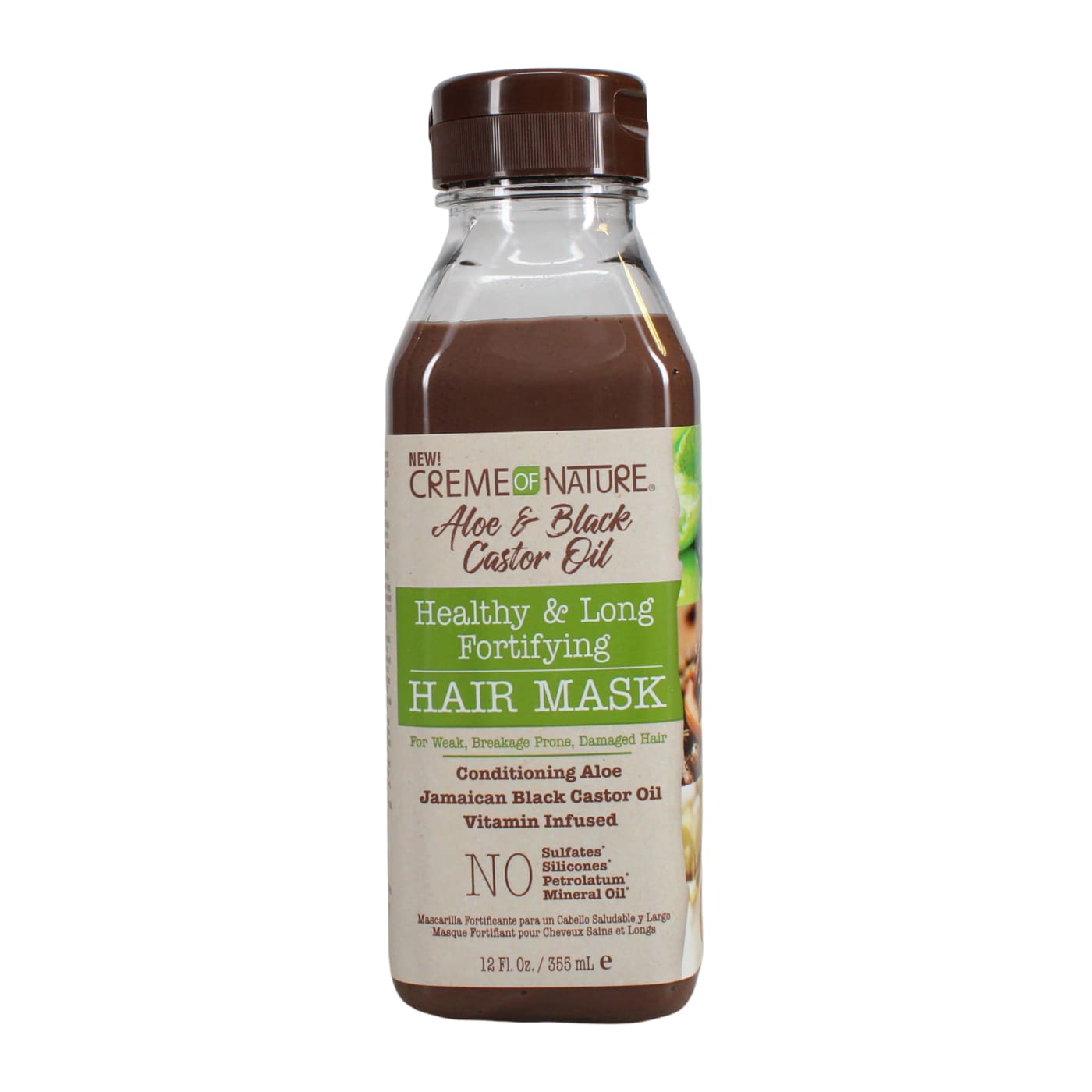 CREME OF NATURE 355ML H/MASK ALOE&CASTOR