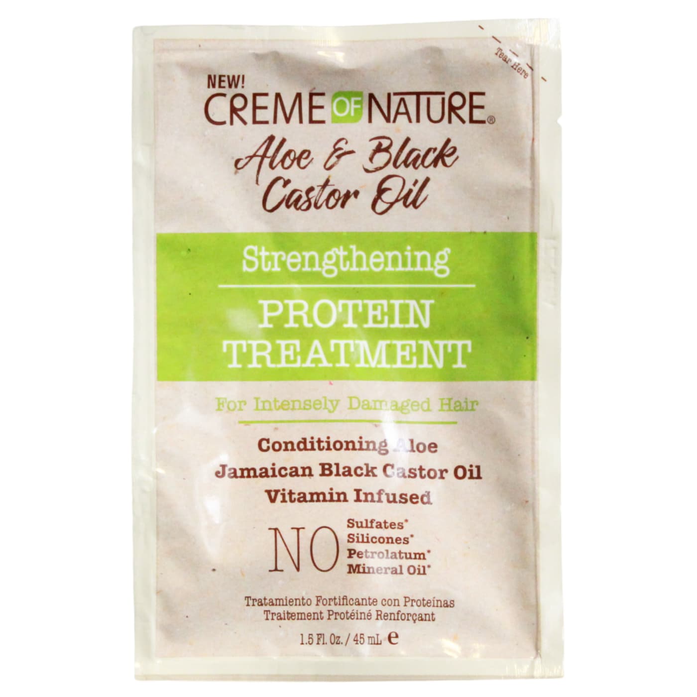 CREME OF NATURE 44ML TREAT ALOE&CASTOR