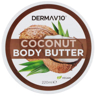 Derma V10 220ml Body Butter Coconut