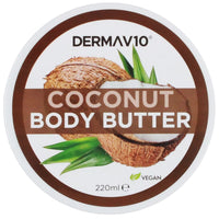 Derma V10 220ml Body Butter Coconut