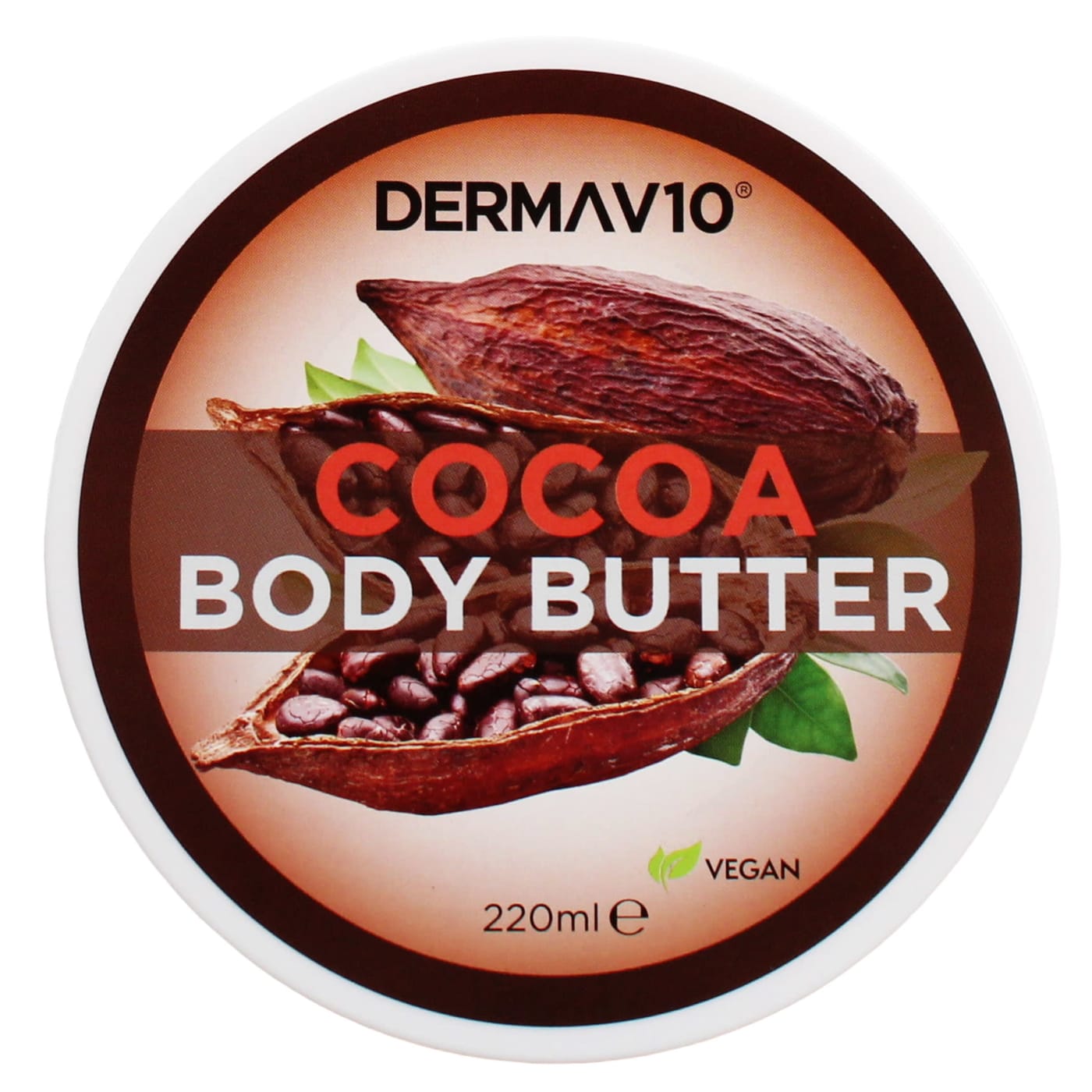 DERMA V10 220ML B/BUTTER COCOA
