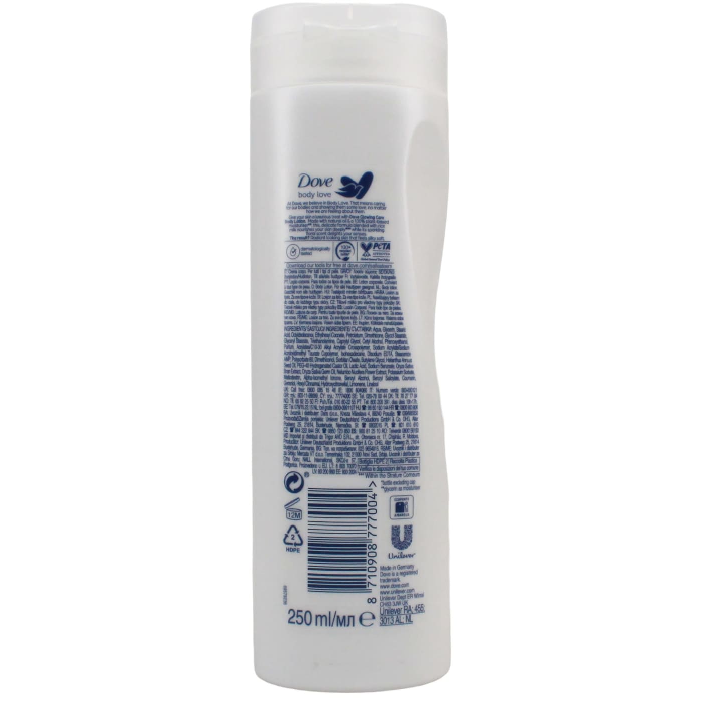 DOVE 250ML B/LOTION LOTUS FLOWER