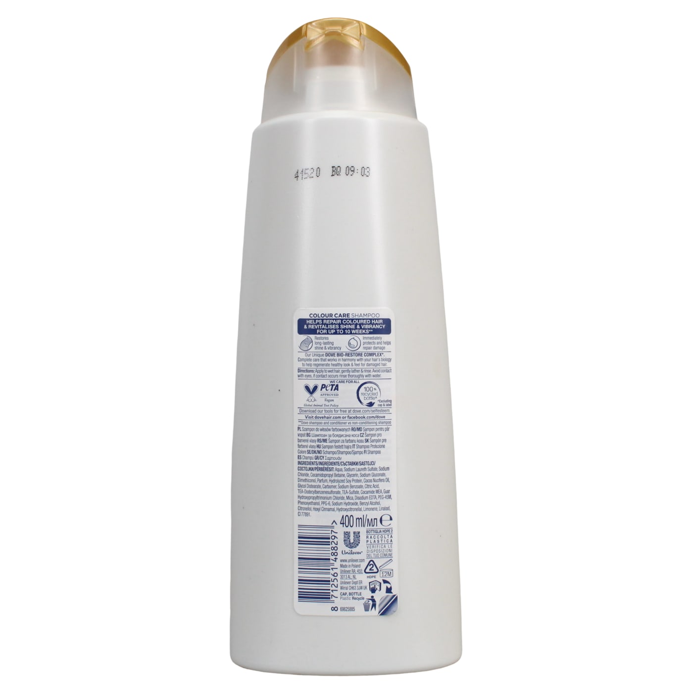 DOVE 400ML S/POO COLOUR CARE NUTRITIVE