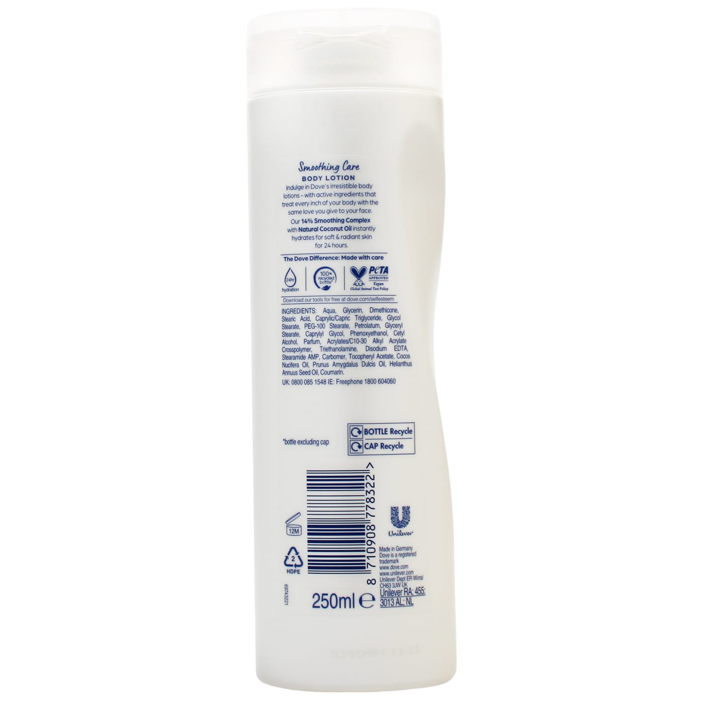 Dove 250ml Body Lotion Restoring Care