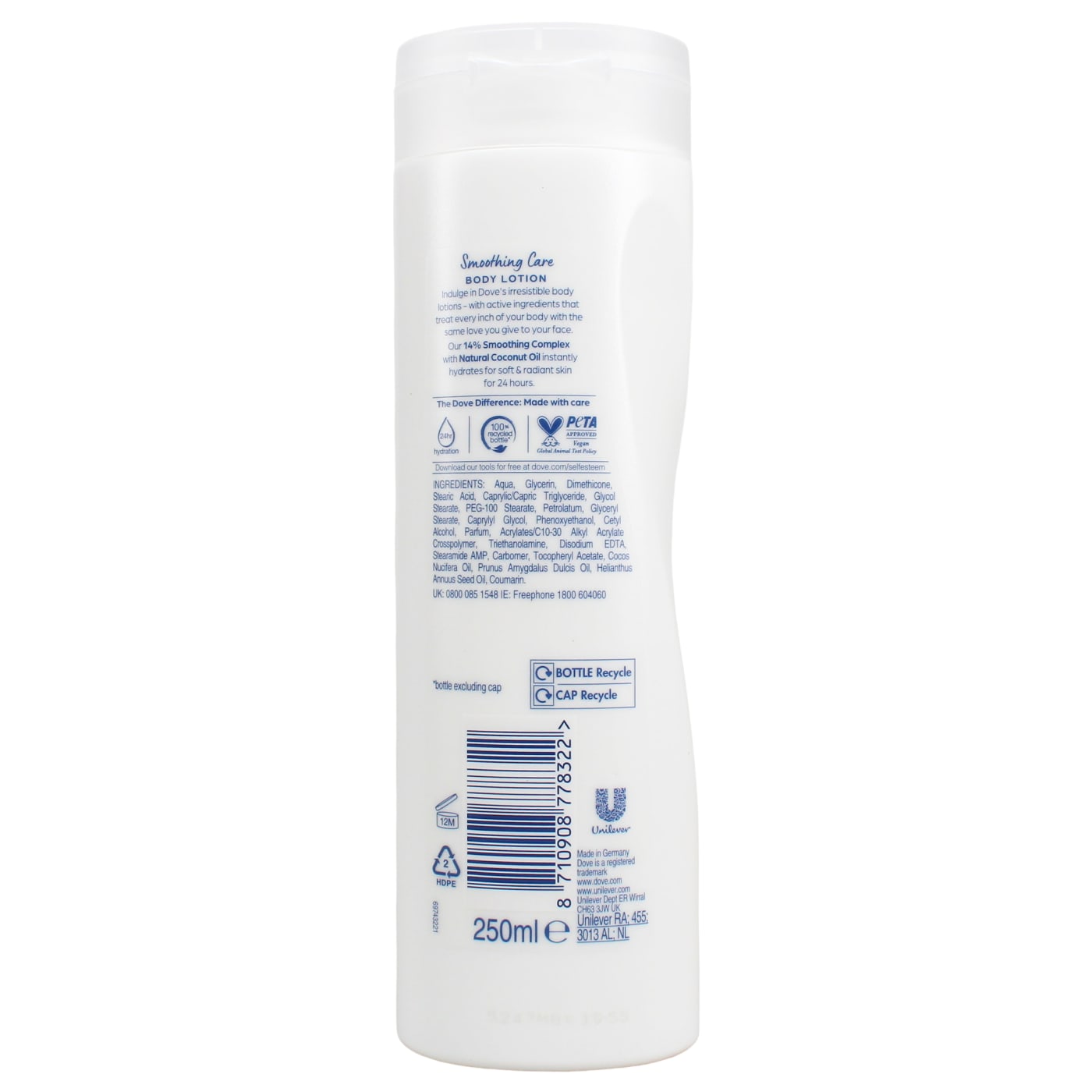Dove 250ml Body Lotion Smoothing Care
