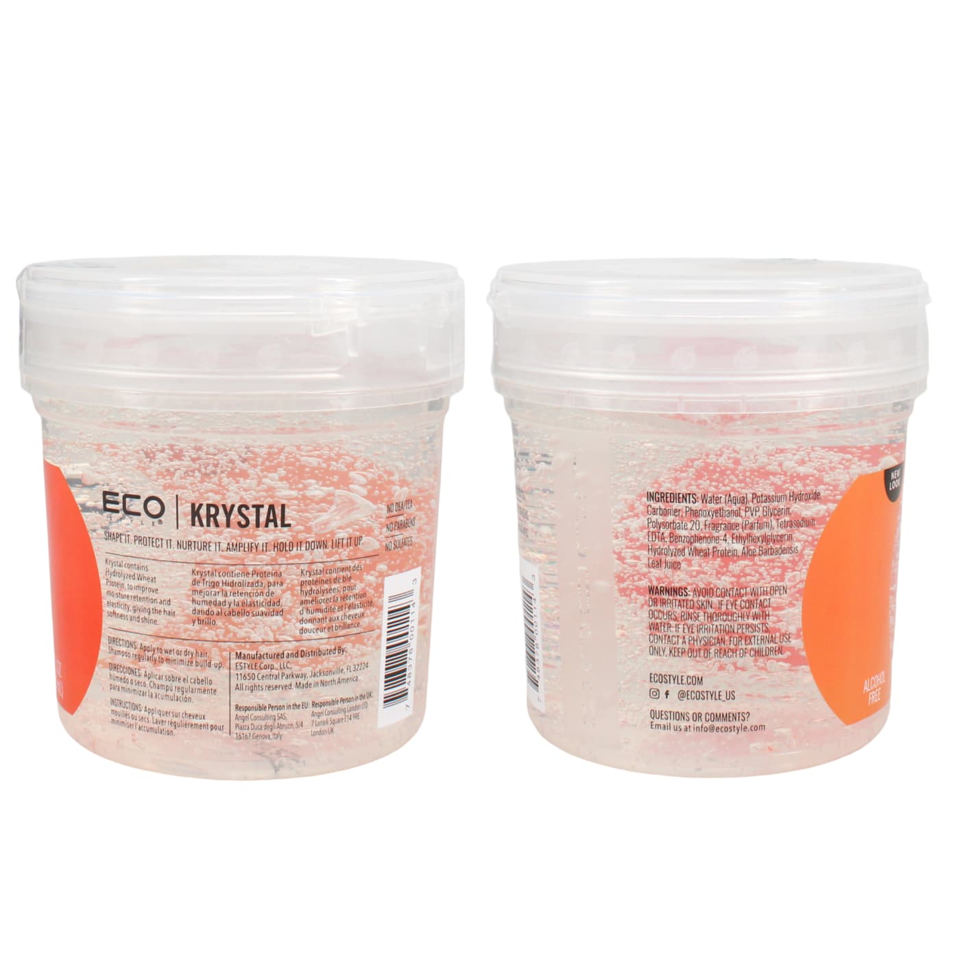 Ecostyle 473ml Krystal Styling Gel Clear