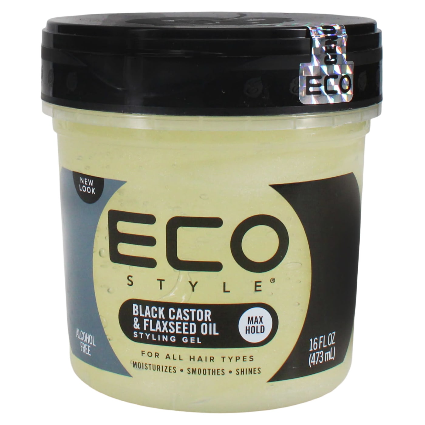 Ecostyle 473ml Oil Black Castor & Flaxseed