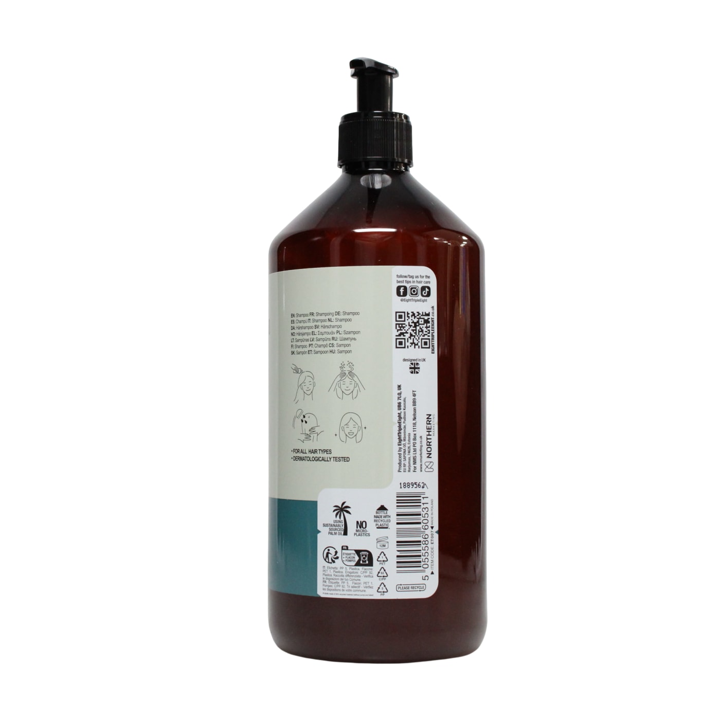 EIGHTTRIPLEEIGHT 1L S/POO COCONUT