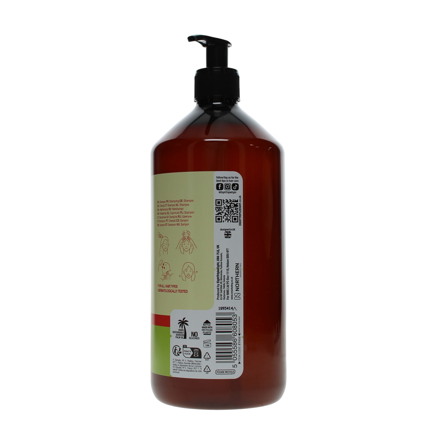 EIGHTTRIPLEEIGHT 1L S/POO APPLE CIDER