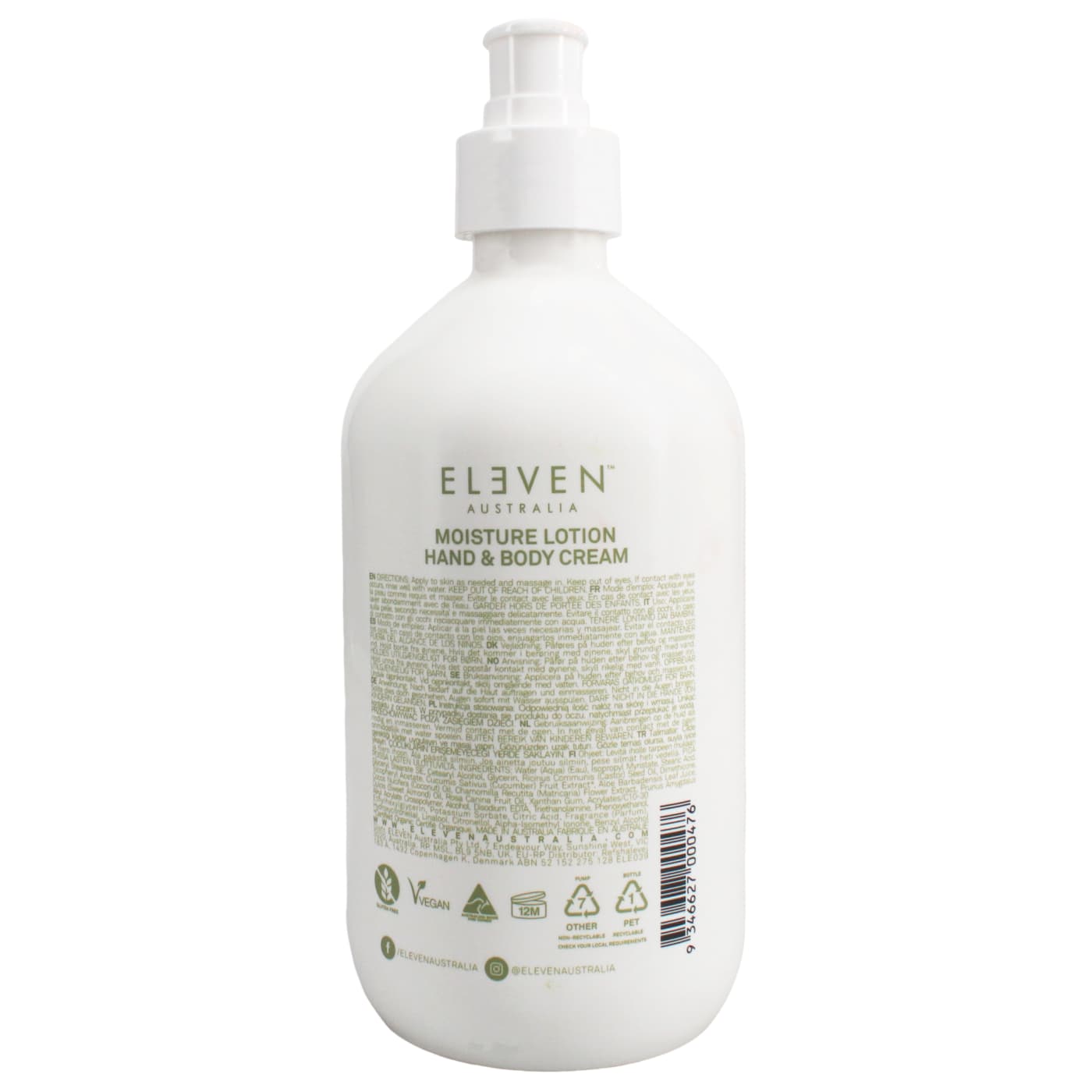 ELEVEN AUS 500ML B/LOTION & H/CREAM
