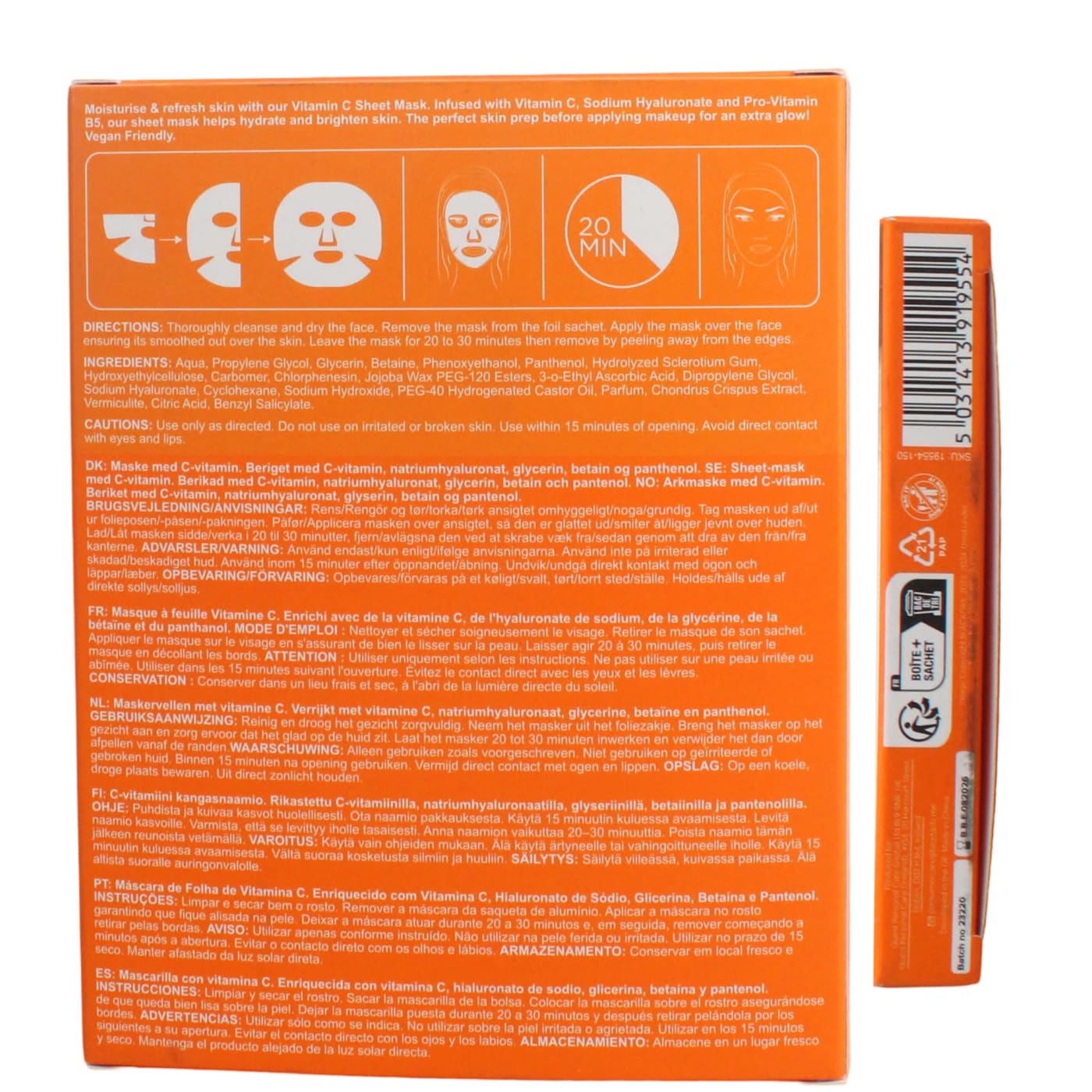 F.FACTS VITAMIN C 2X20ML MASK 08/26