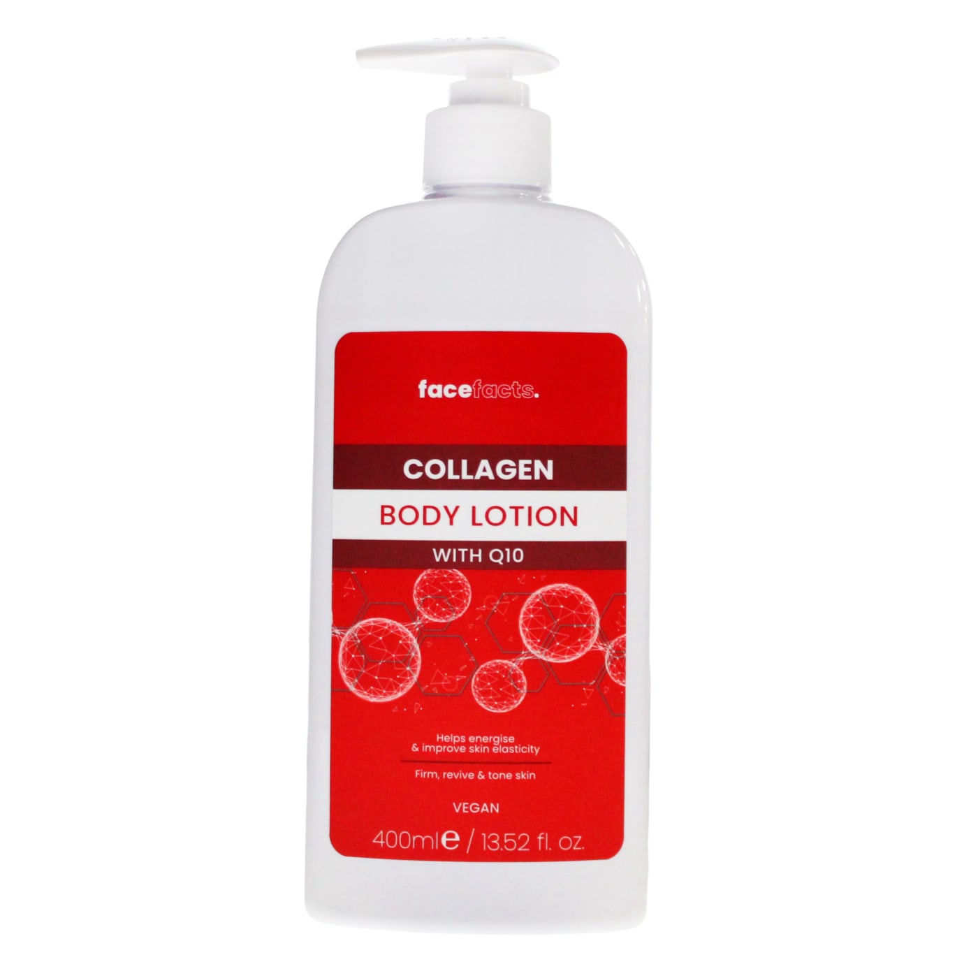 Face Facts 400ml Body Lotion Collagen & Q10