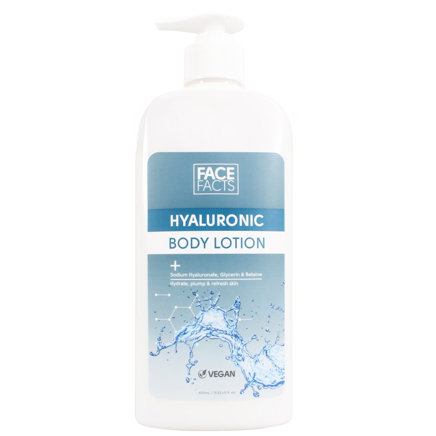 Face Facts 400ml Body Lotion Hyaluronic