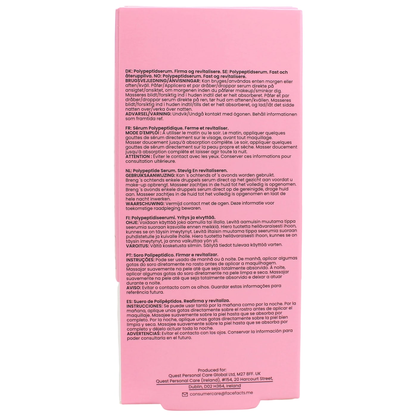 Face Facts 30ml Facial Serum Polypeptide