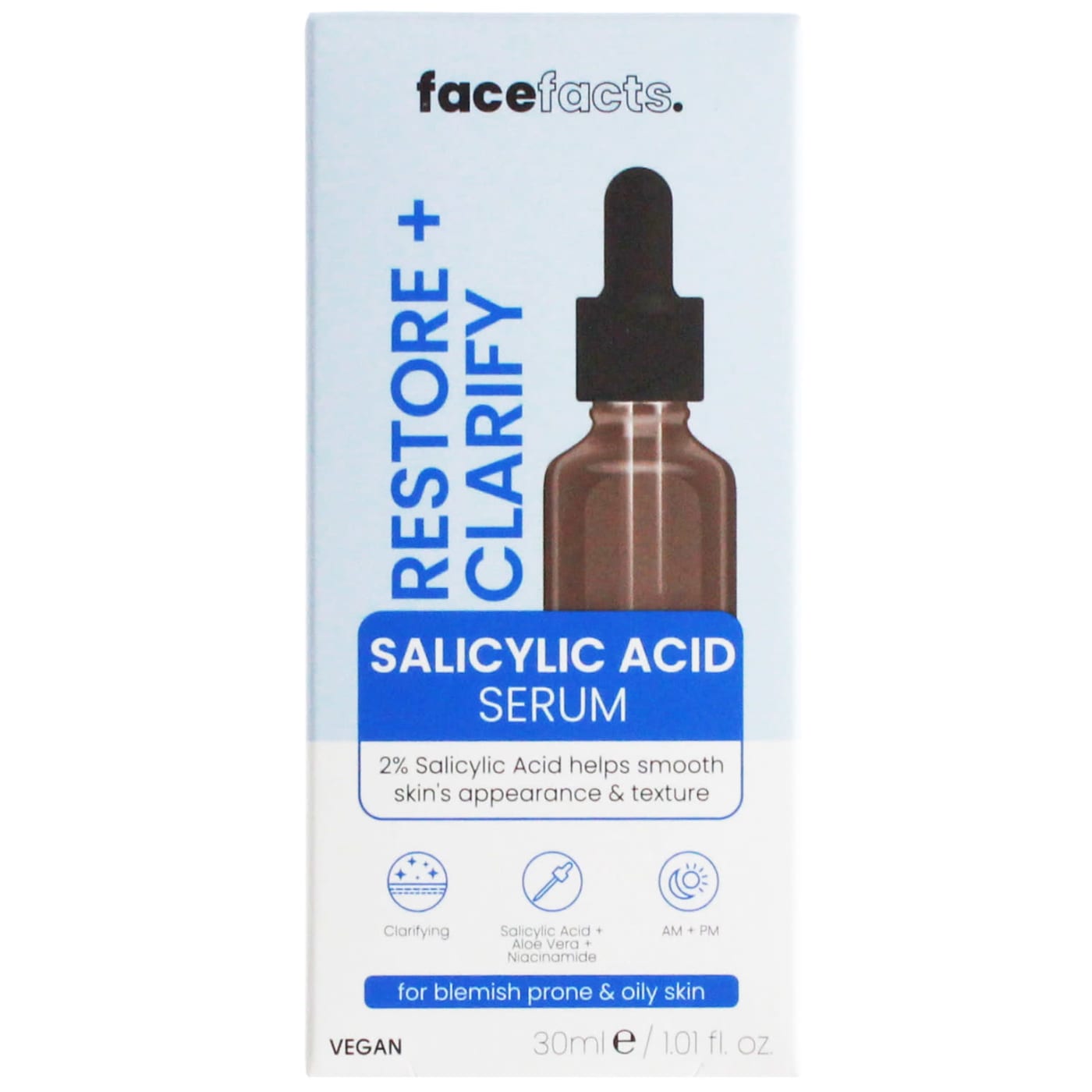 FACE FACTS 30ML FACIAL SERUM SALICYLIC ACID