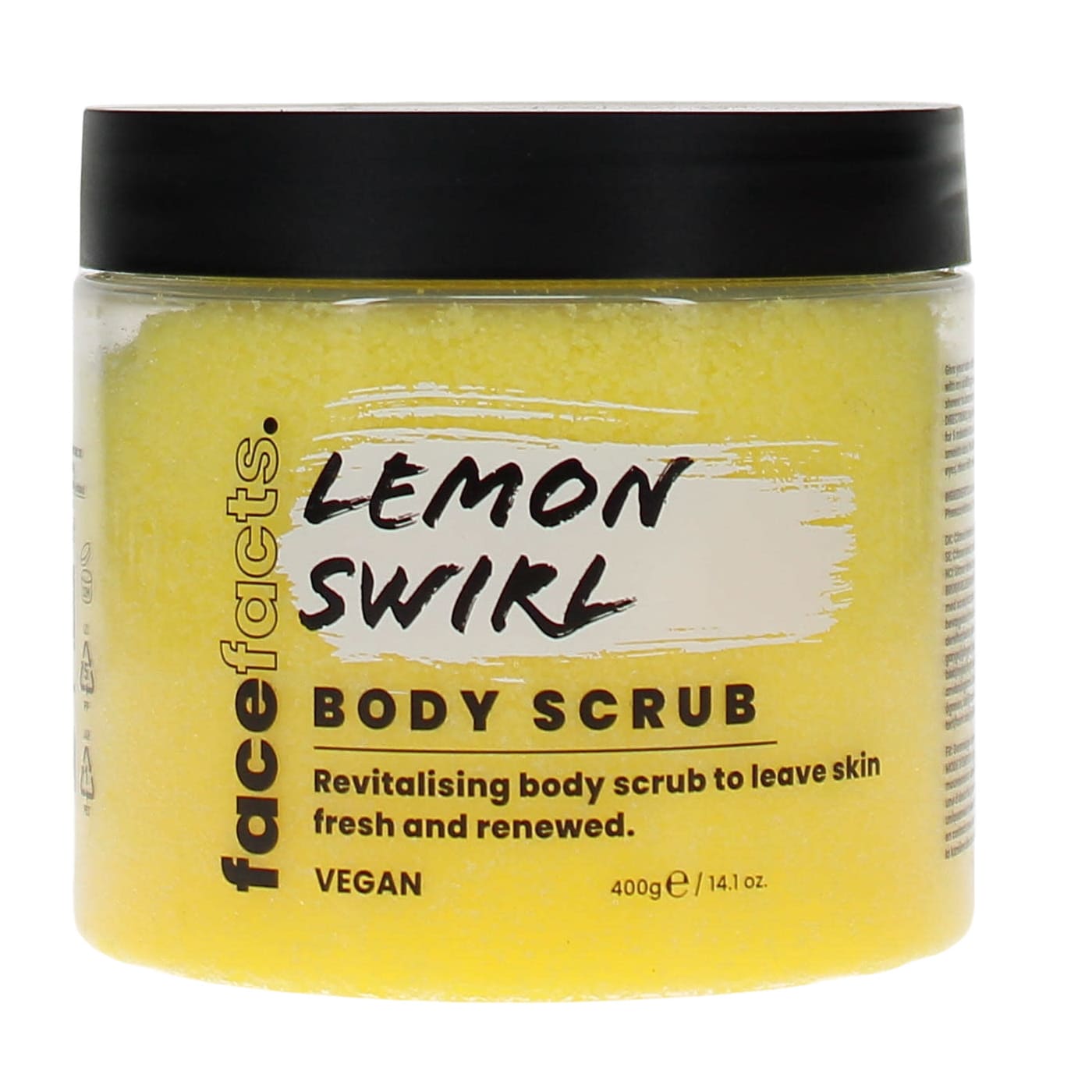 FACE FACTS 400G BODY SCRUB LEMON SWIRL