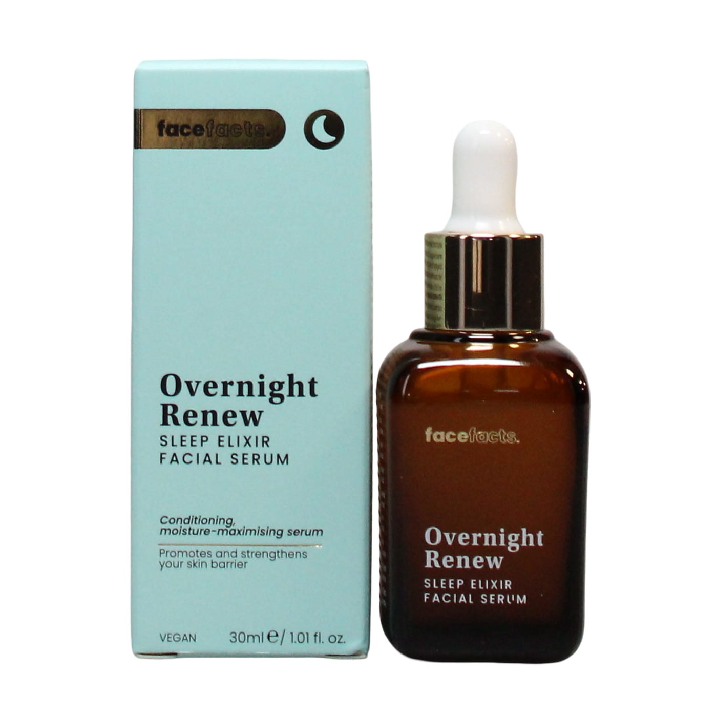 FACE FACTS OVERNIGHT RENEW 30ML FACIAL SERUM SLEEP ELIXIR