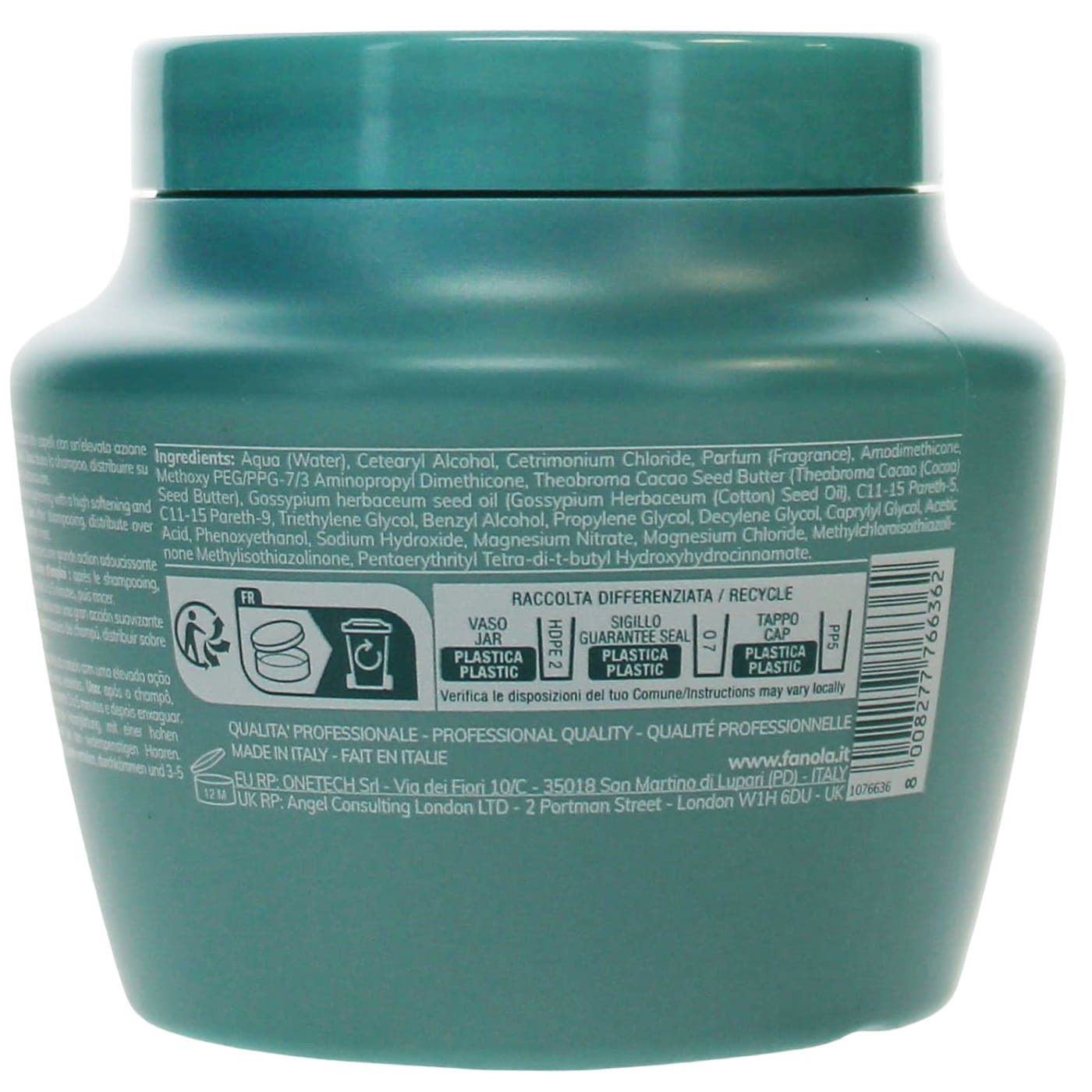 Fanola 500ml Hair Mask Smooth Care Straight