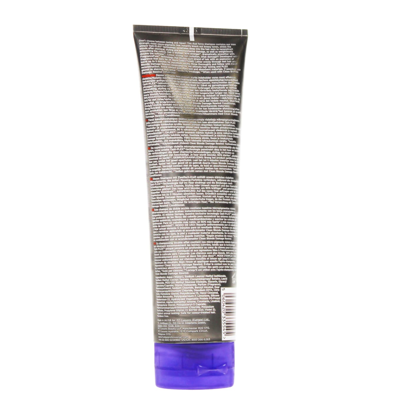 FUDGE 250ML SHAMPOO CLEAN BLONDE DAMAGE REWIND VIOLET-TONING