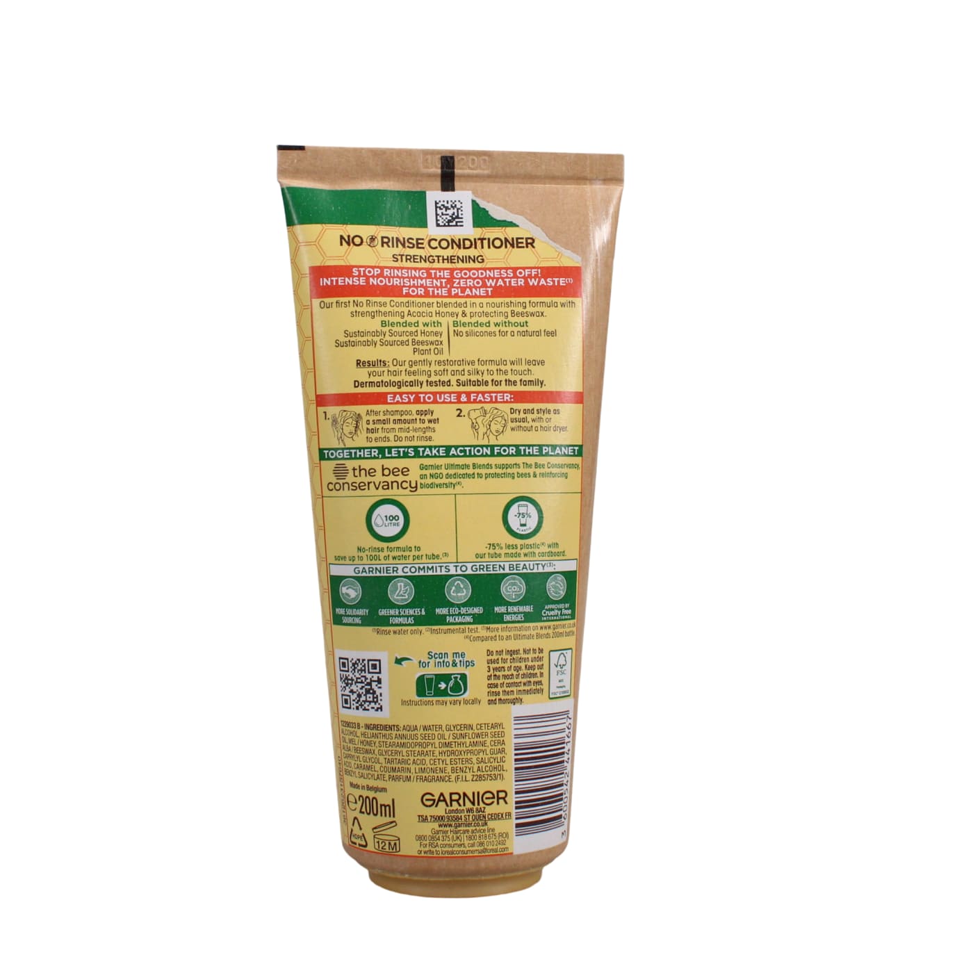 GARNIER ULTIMATE BLENDS 200ML NO RINSE CONDITIONER HONEY