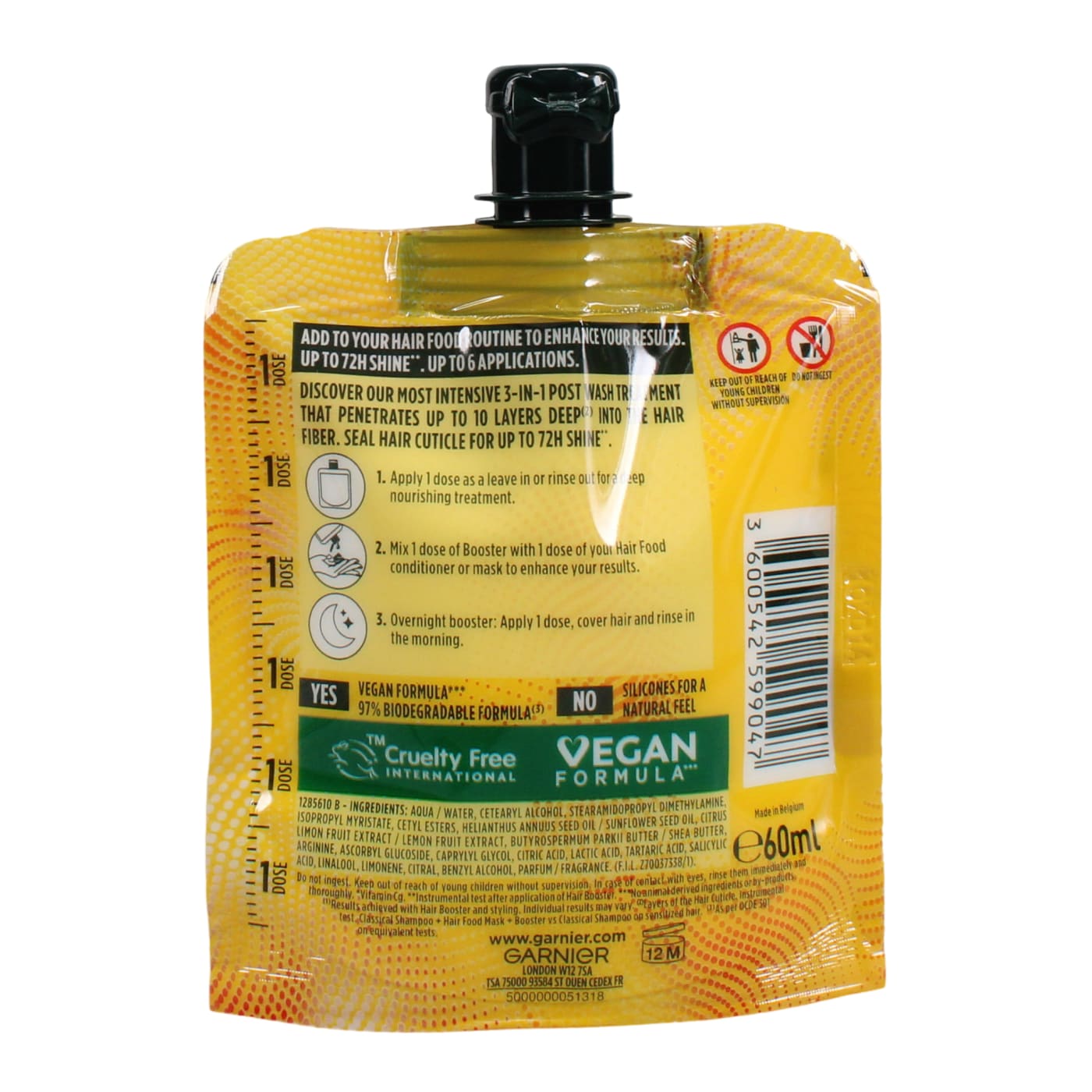 GARNIER FRUCTIS 60ML HAIR BOOSTER TREATMENT MASK VITAMIN C