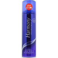 Harmony Blue 6x225ml Hairspray Extra Firm PMP £1.99