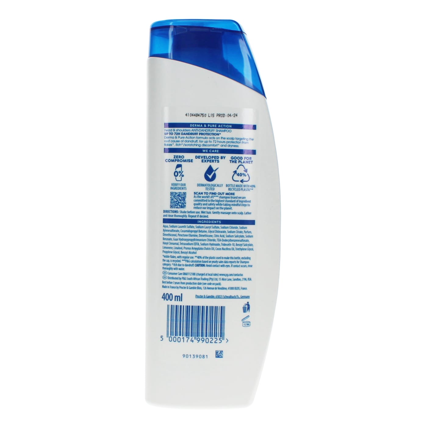 HEAD&SHOULDERS 400ML S/POO DRY SCALP