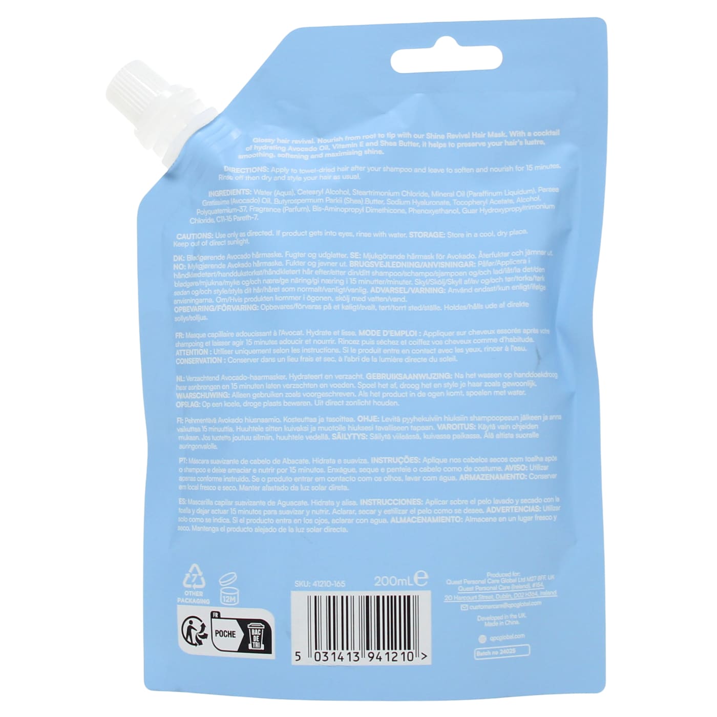 HEAD SHOCK 200ML H/MASK AVO&VIT E