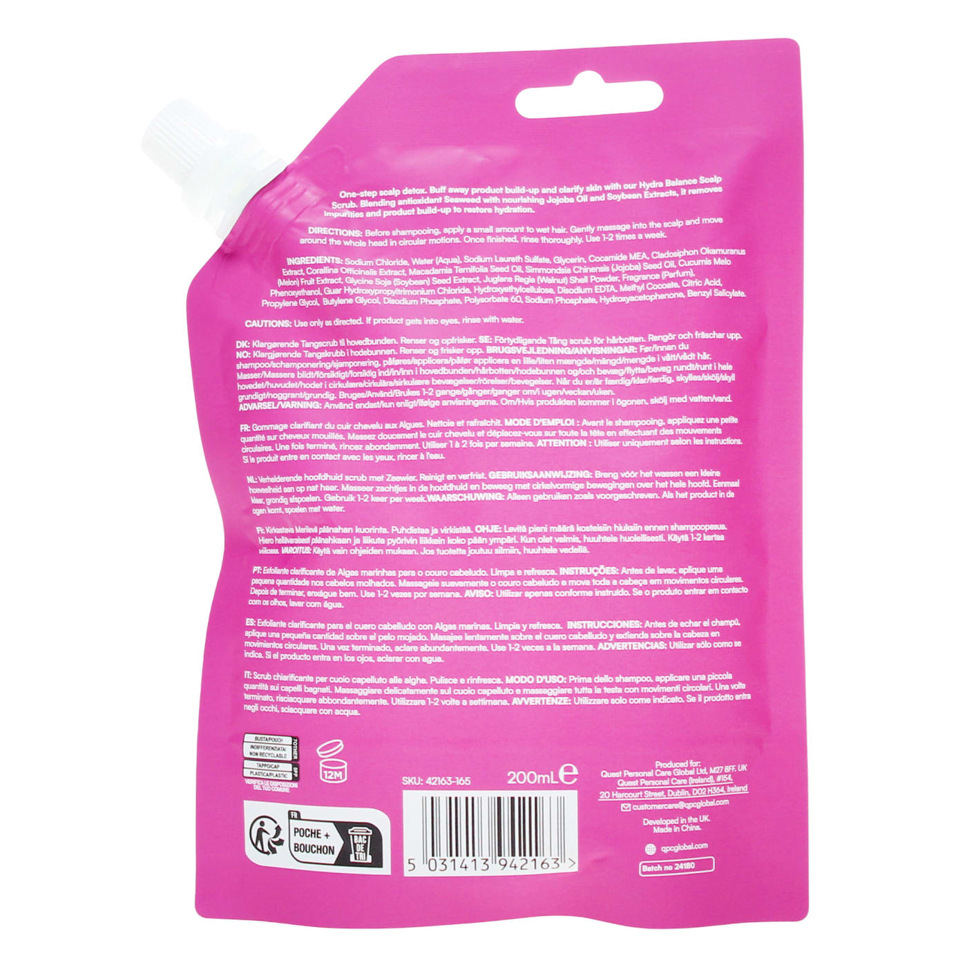 HEAD SHOCK 200ML SCALP SCRUB SEAWEED