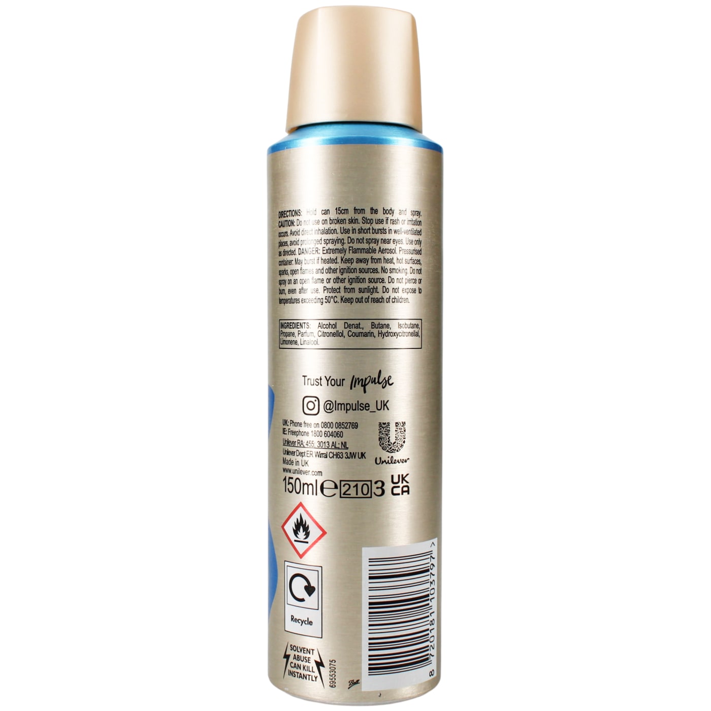 Impulse 150ml Body Spray Tease