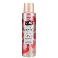 IMPULSE 150ML B/SPRAY LOVE PMP £1.99