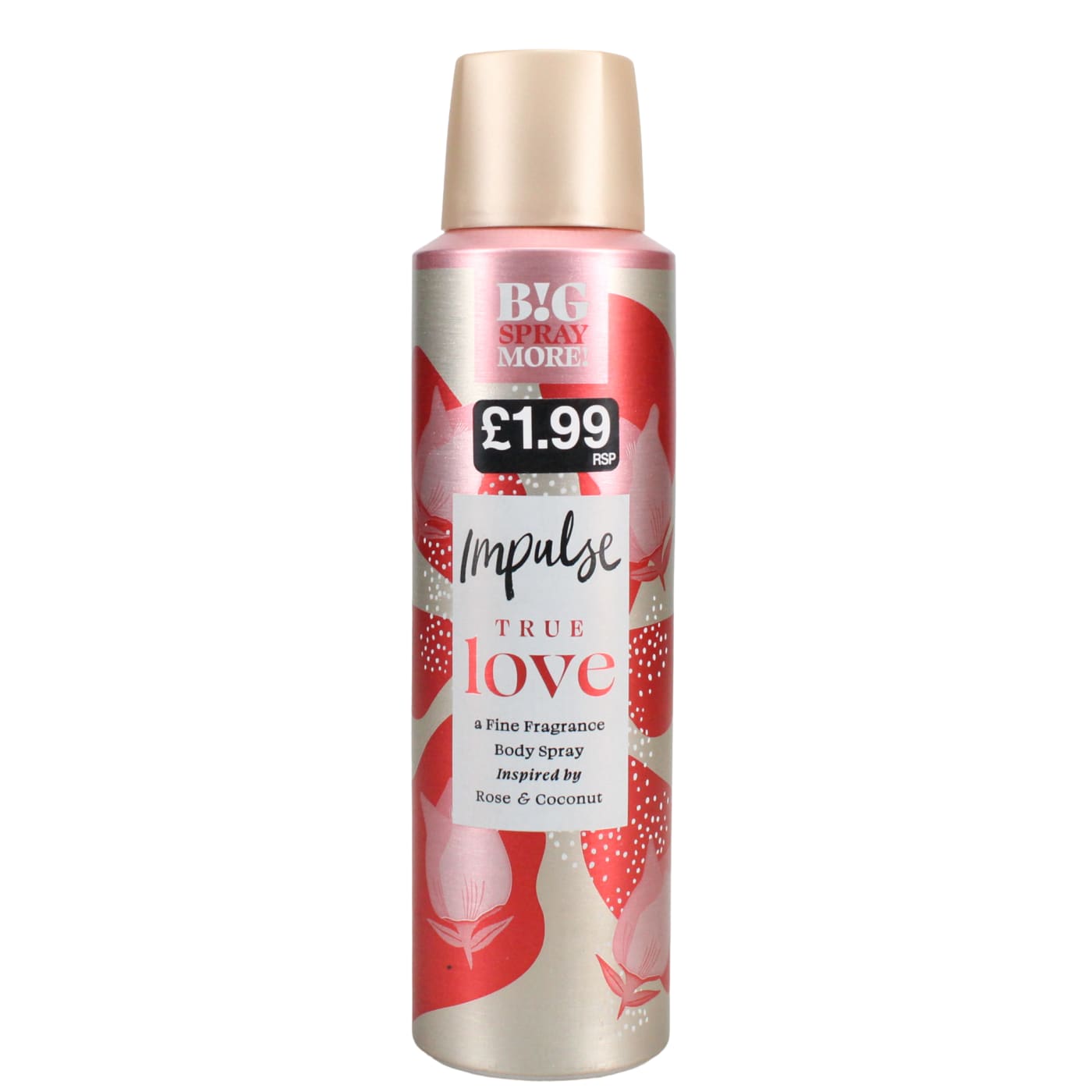 IMPULSE 150ML B/SPRAY LOVE PMP £1.99