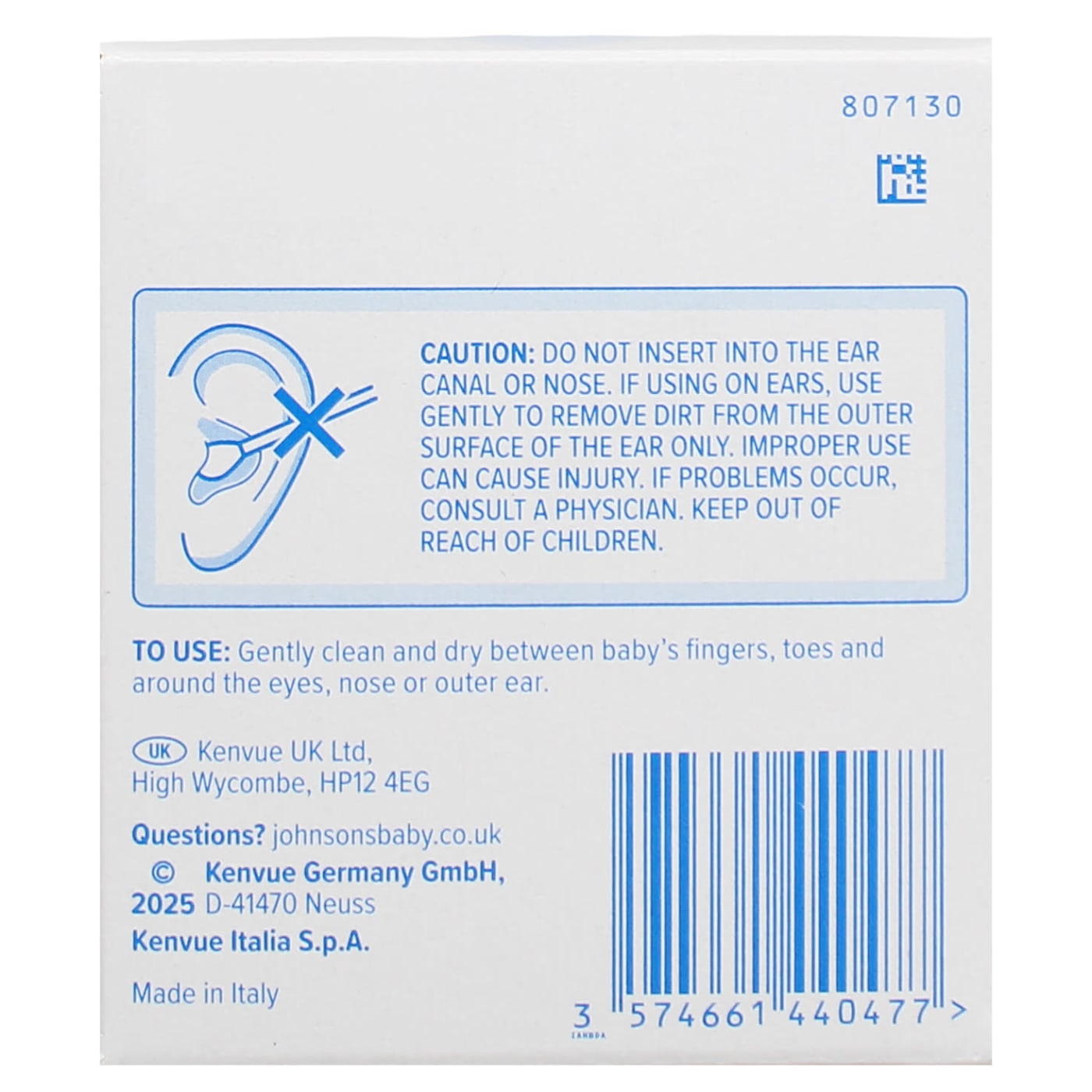 Johnsons Baby Cotton Buds 200's