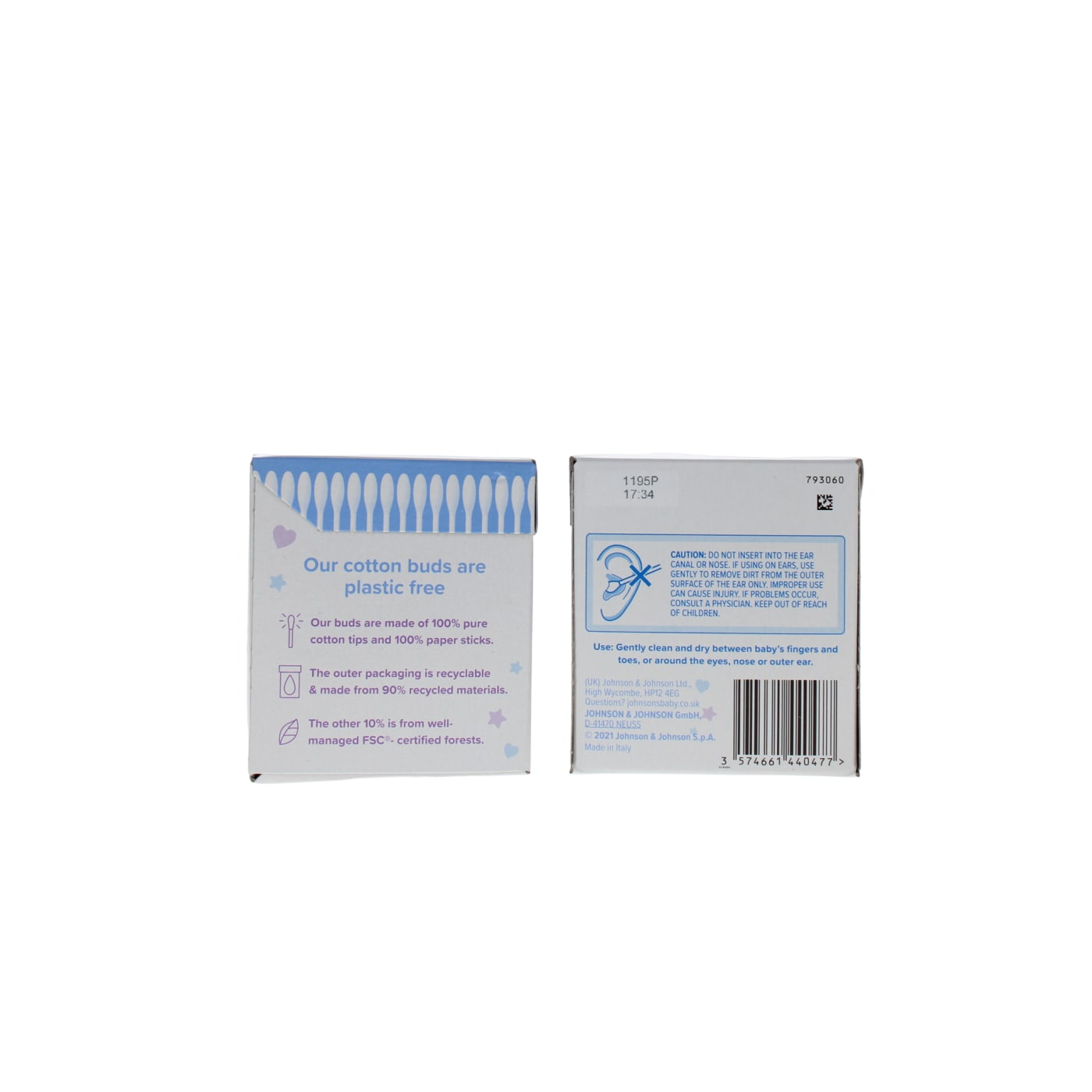JOHNSONS BABY COTTON BUDS 200'S