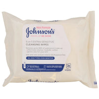 Johnsons Make Up Be Gone Wipes Extra Sensitive 25's