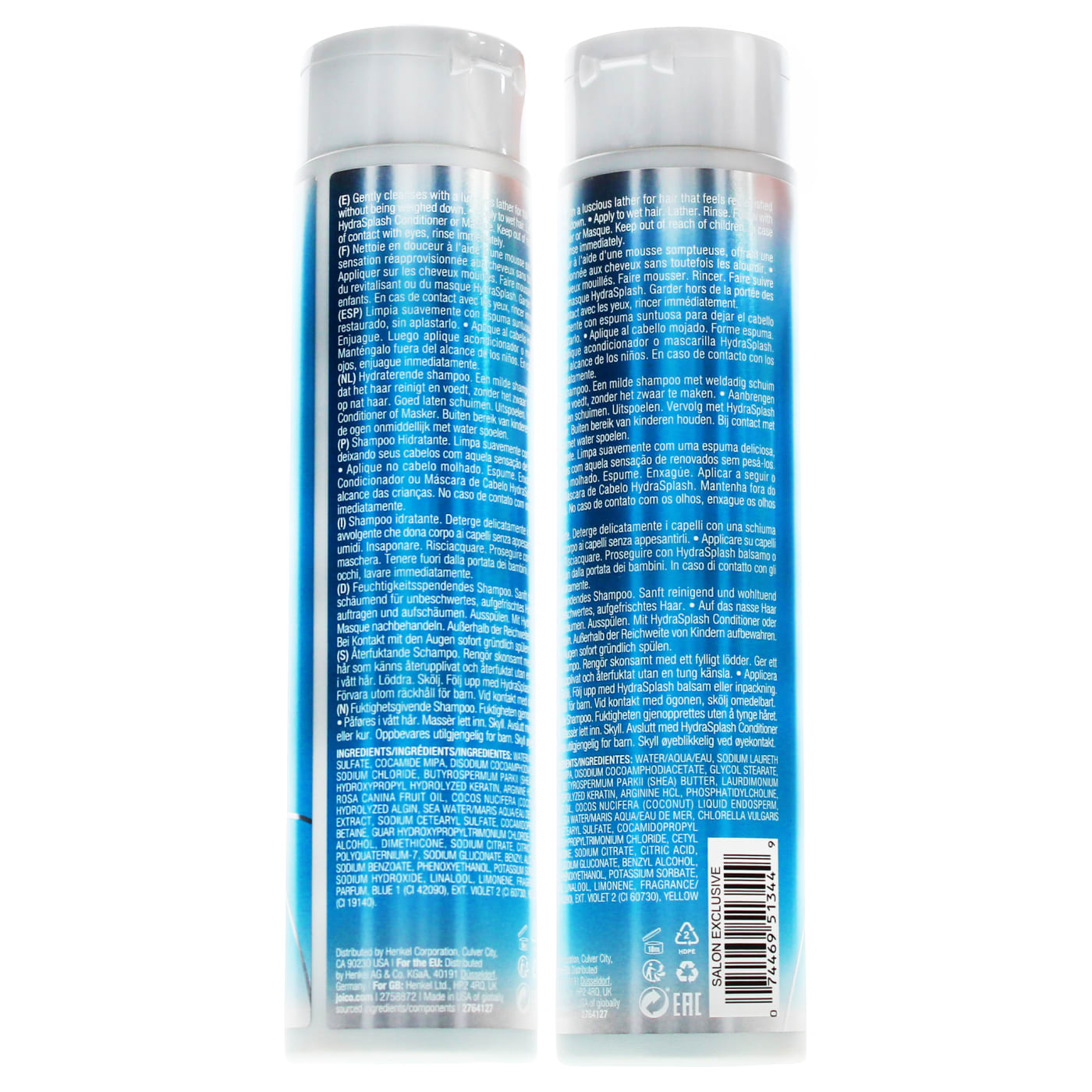 JOICO HYDRA SPLASH 300ML SHAMPOO HYDRATING