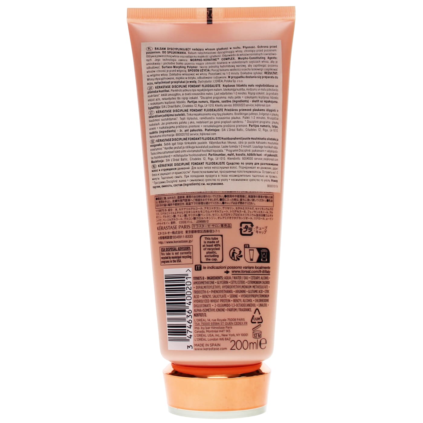 Kerastase 200ml Conditioner Discipline Fondant Fluidealiste