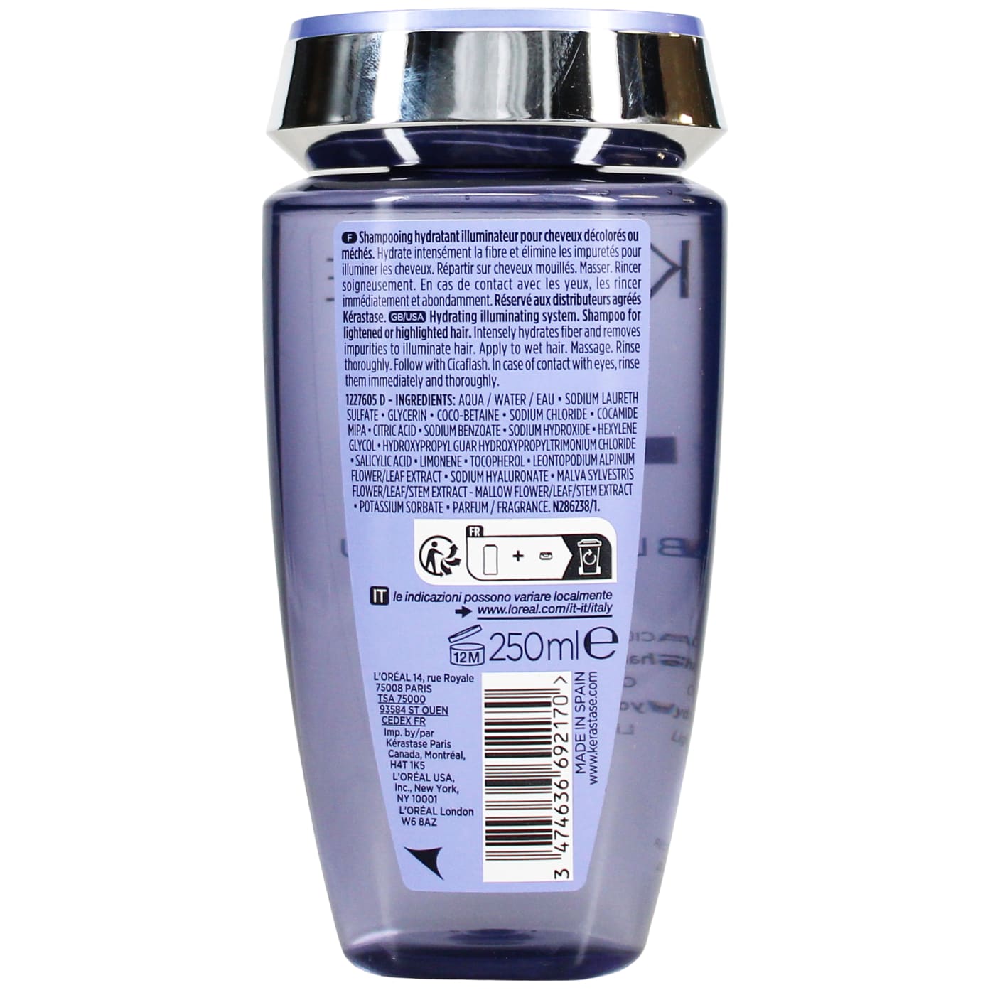 Kerastase 250ml Shampoo Blond Absolu Bain Lumiere